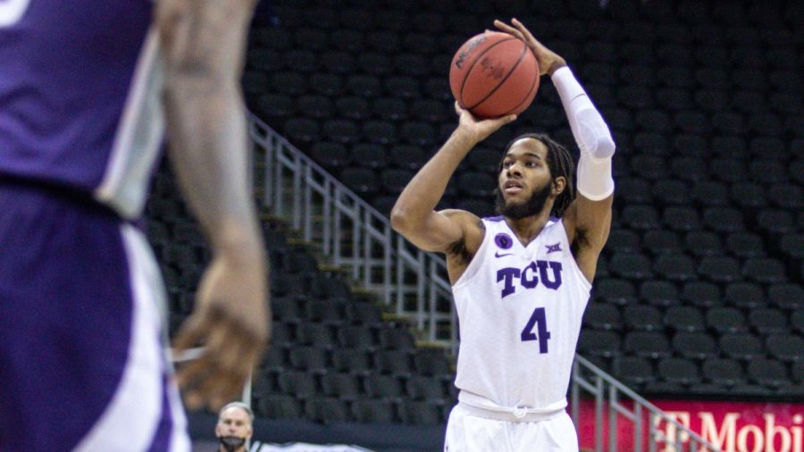 TCU+shot+just+37%25+from+the+field+as+a+team+in+their+season-ending+71-50+loss+to+Kansas+State+on+March+10%2C+2021.+%28Photo+courtesy+of+gofrogs.com%29