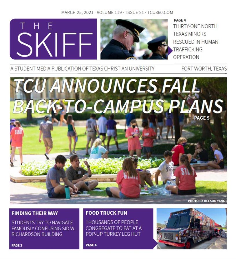 The Skiff cover for March 25, 2021