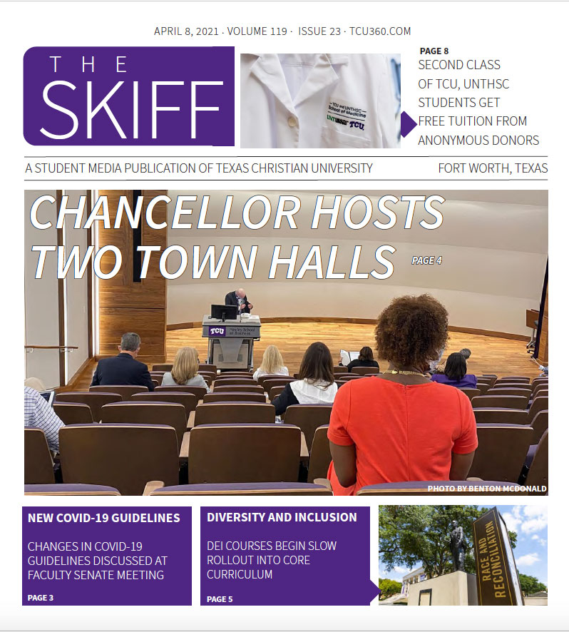 The Skiff cover for April 8, 2021