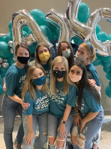 Alpha Chi Omega participates in Denim Day and stands in solidarity with sexual assault survivors.