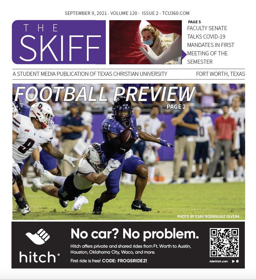 Cover of The Skiff for Sept. 9, 2021