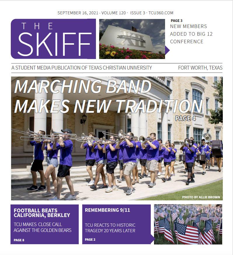 The Skiff cover for Sept. 15, 2021