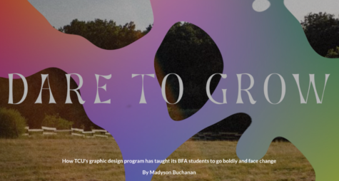 TCUs graphic design Bachelor of Fine Art program prepares students for success in the design world through an intensive 4 year program that culminates with a senior showcase in the Moudy Gallery. (Courtesy of TCU Graphic Design)
