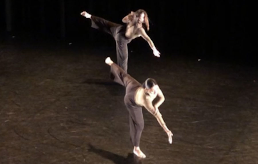 Two dancers perform a work that was featured in Saturdays AIDS Outreach Benefit Concert. (Photo courtesy of Madi Grace Thompson)
