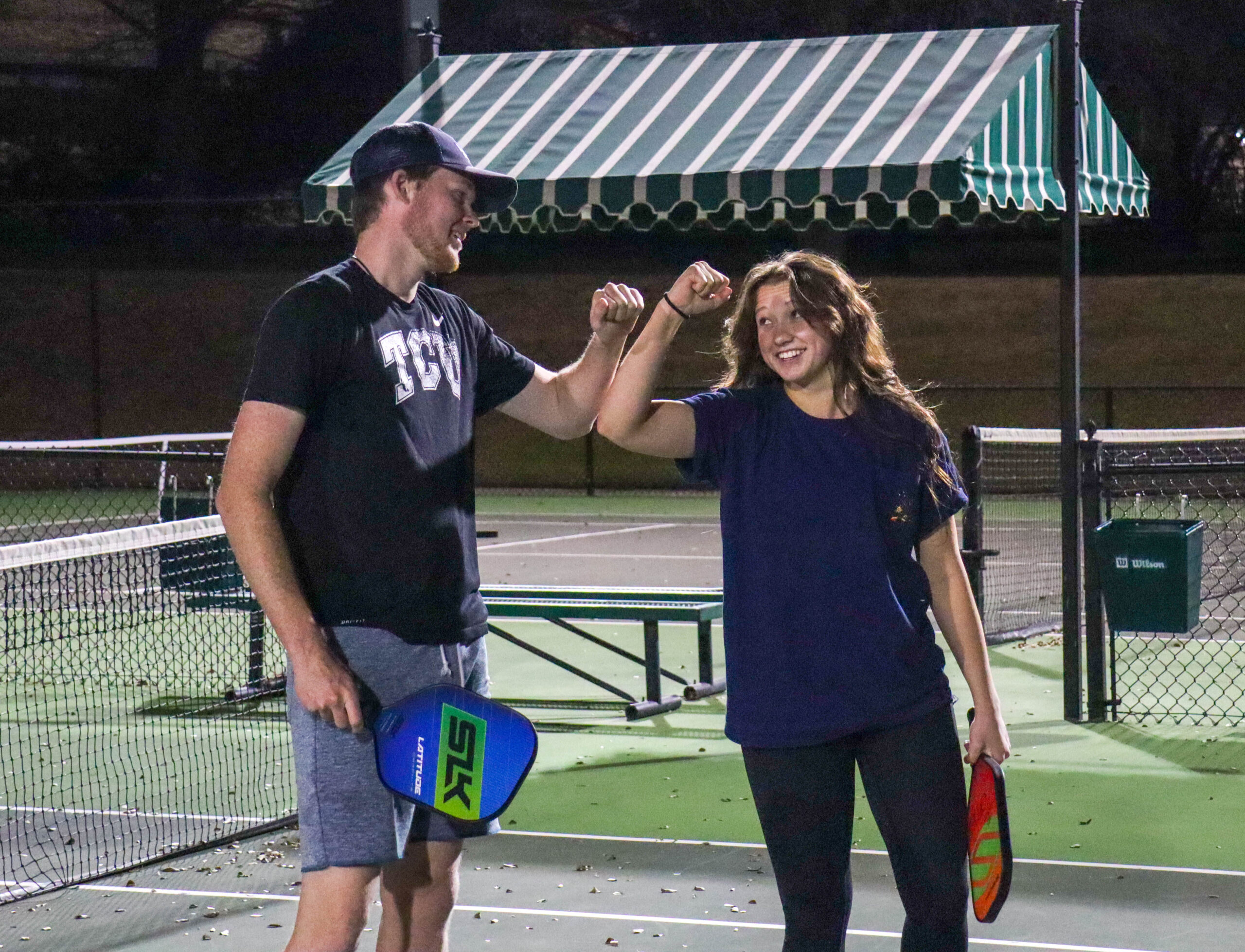 Photo courtesy of the TCU Pickleball Club taken by Kate Woolson