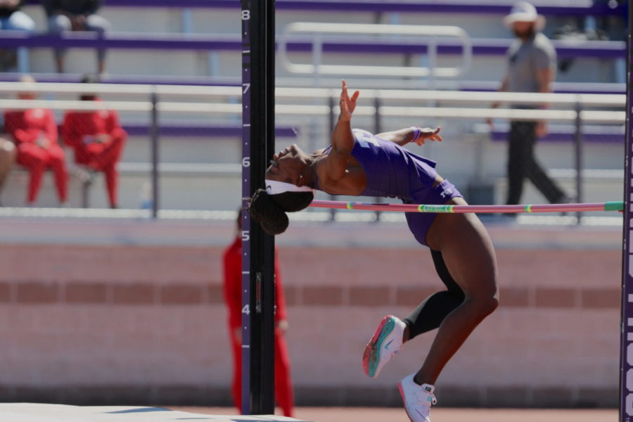 Jillian Johnson competed in the high jump at the TCU Invitational. She finished fifth overall. 