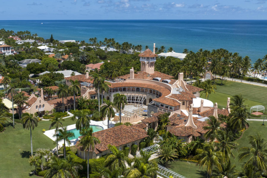 FILE - An aerial view of former President Donald Trumps Mar-a-Lago club in Palm Beach, Fla., on Aug. 31, 2022. (AP Photo/Steve Helber, File)
