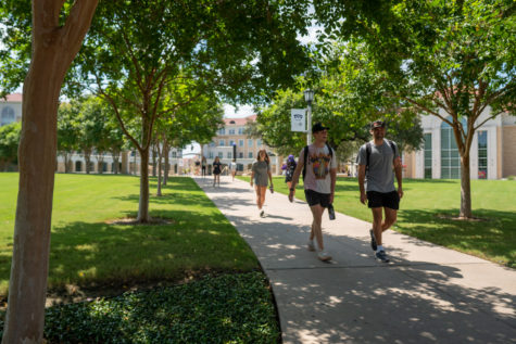 Students walking to class