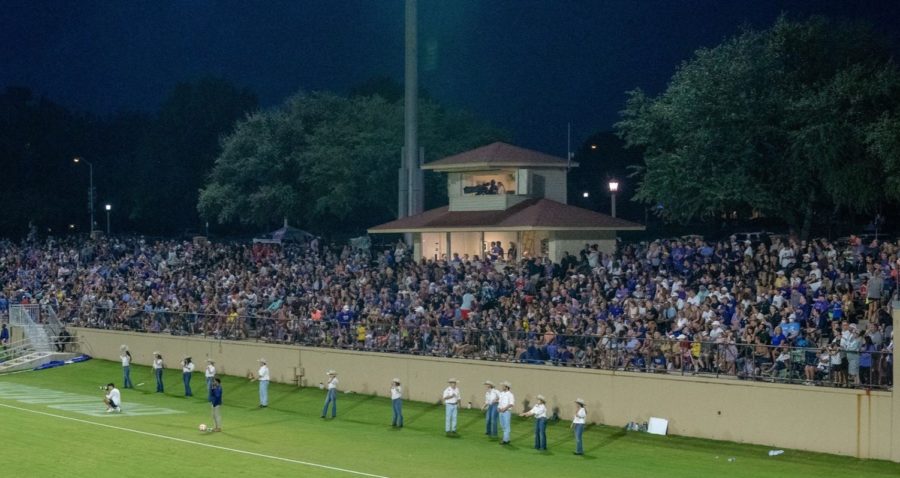TCU soccer sets attendance record at Garvey-Rosenthal stadium, drawing 3,648 fans in a 3-1 loss to Duke on Sept. 5, 2022. (Photo courtesy of GoFrogs.com)