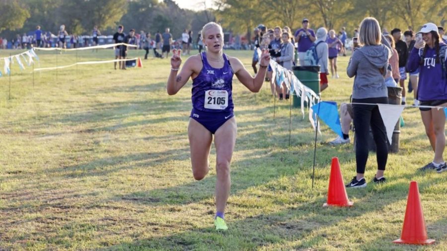 Gracie Morris led TCU to a women's team victory at the UTA Gerald Richey Invite. (Photo courtesy of: gofrogs.com)