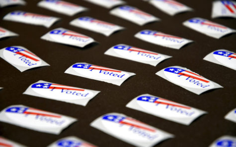 FILE - I Voted stickers are displayed at a polling place in Cheyenne, Wyo. on Aug. 16, 2022. The instant polls close across the country when Tuesday’s Nov. 8, 2022, midterm election ends the Associated Press could declare winners in some races. On election night, the The Associated Press counts the nation’s votes, tallying millions of ballots and determining which candidates have won. It’s been done like that since 1848, when the AP declared the election of Zachary Taylor as president. (AP Photo/Thomas Peipert, File)