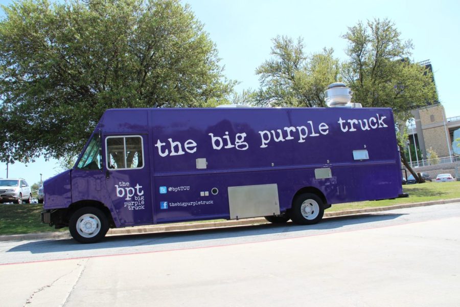 The+Big+Purple+Truck%2C+TCUs+very+own+food+truck+run+by+the+dining+service%2C+Sodexo+%28BPT+Facebook%29