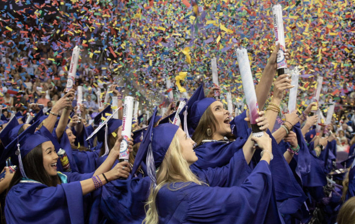 Confetti tradition at graduation symbolizes hard work for TCU nursing