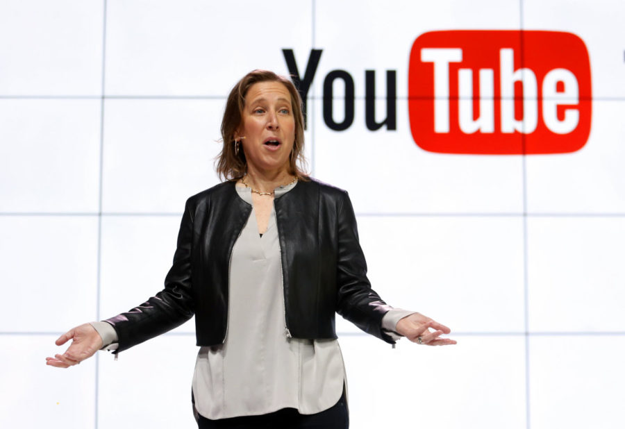 Susan Wojcicki as YouTube’s CEO on Feb. 28 in Los Angeles for the introduction of YouTube TV. (Reed Saxon/ AP Photo)