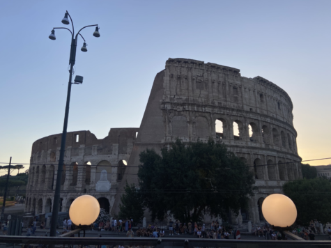 The view at night in Rome. (Photo courtesy of Hannah Metez)