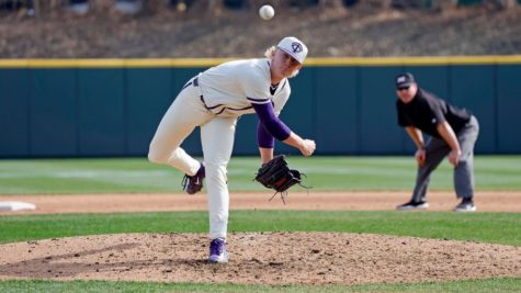 TCU relief pitcher Kole Klecker throws four perfect innings in a 3-2 victory over Florida State on Feb. 26, 2023. (Photo courtesy of GoFrogs.com)