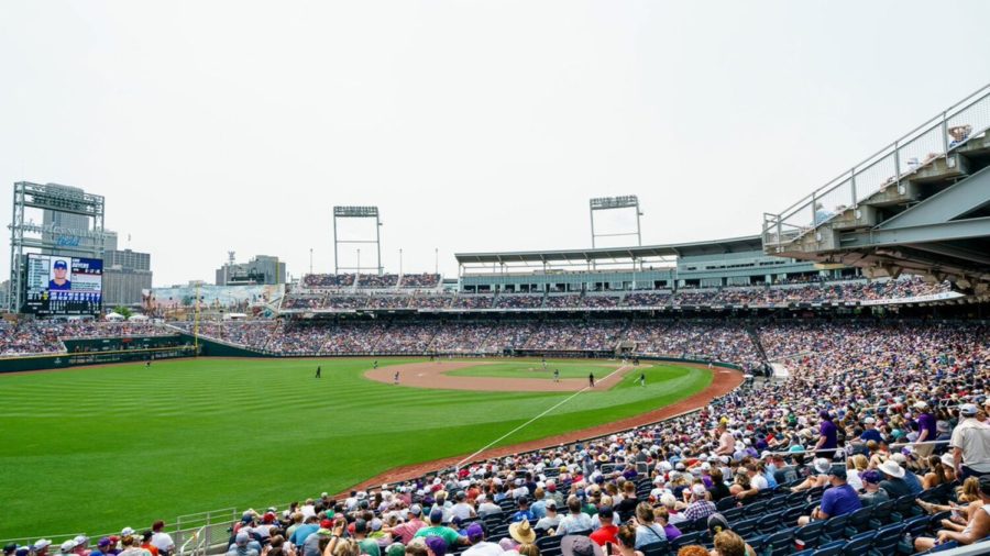 TCU+lost+to+Oral+Roberts+6-5+at+Charles+Schwab+Field+on+June+16%2C+2023.+%28Photo+courtesy+of+GoFrogs.com%29