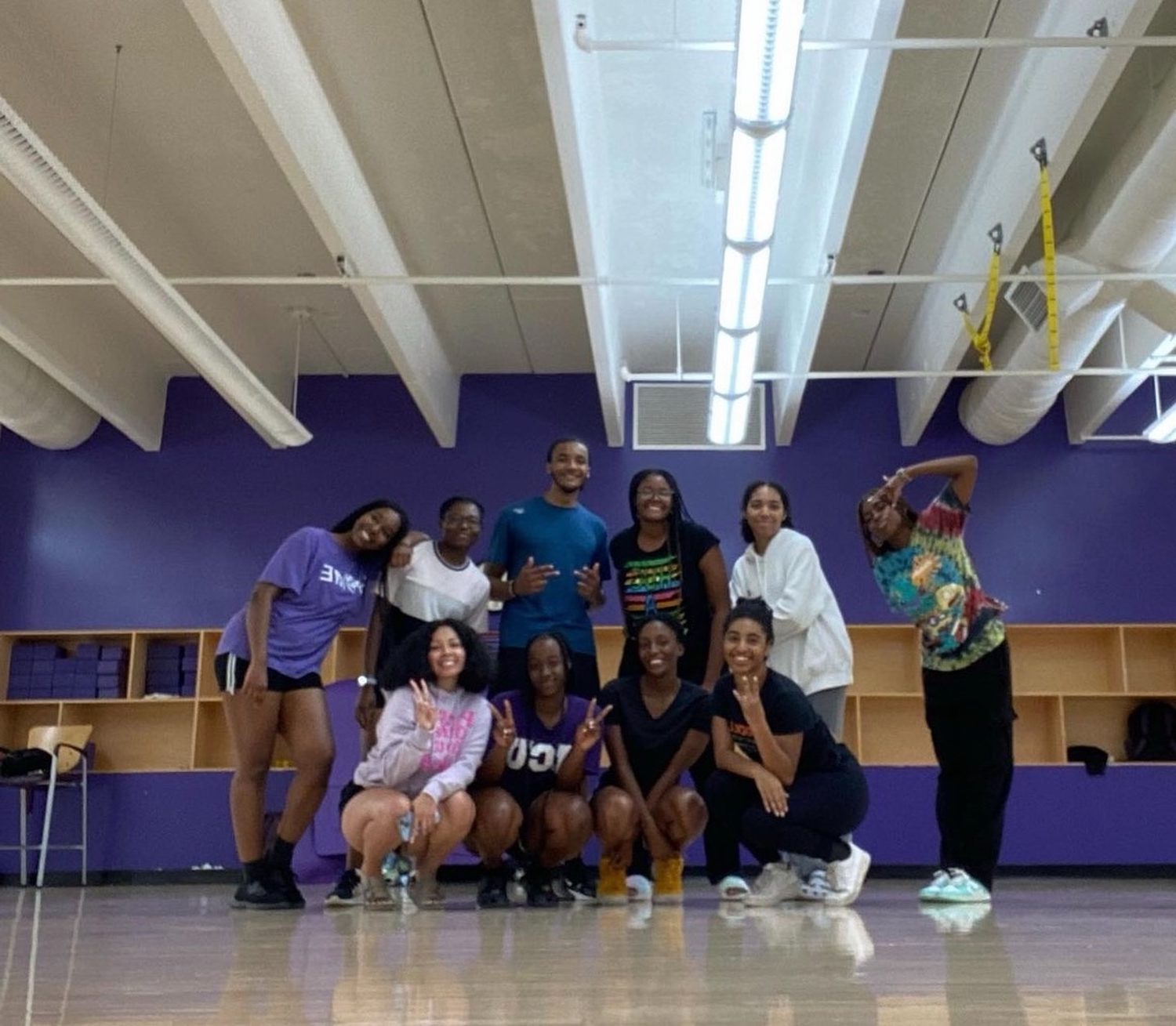 Members of the Tau Rho Chapter pose for a picture at their Dancing With the Poodles charity event. (Allyson Sledge)