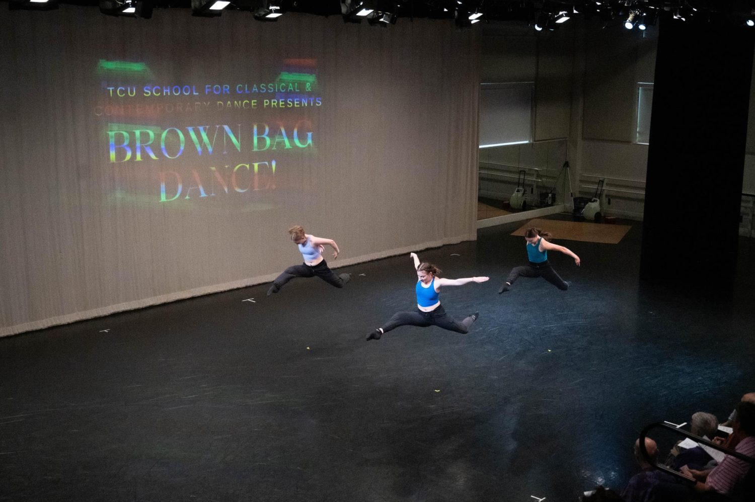 Grace Vanucchi, Mac Eubank and Sasha Voldina perform to “Super Important” choreographed 
by Sarah Newton.
