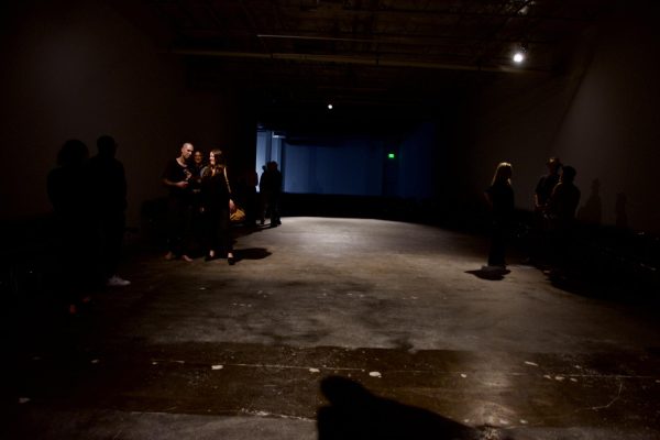 The dance space for the live, site-specific performance located in the Dallas Contemporary museum