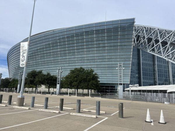 The exterior of AT&T Stadium, inside which Delta Gamma hosted its annual Anchorbowl on Oct. 21. (Alicia Takacs/Staff Writer)