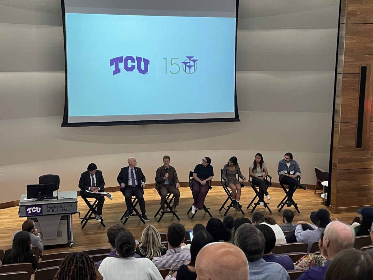 A documentary following three TCU graduates from the class of 2023 will premiere on Monday, Oct. 15. Chancellor Victor Boschini, the Red Production group and the former students held a panel after a screening in the Shaddock Auditorium. 