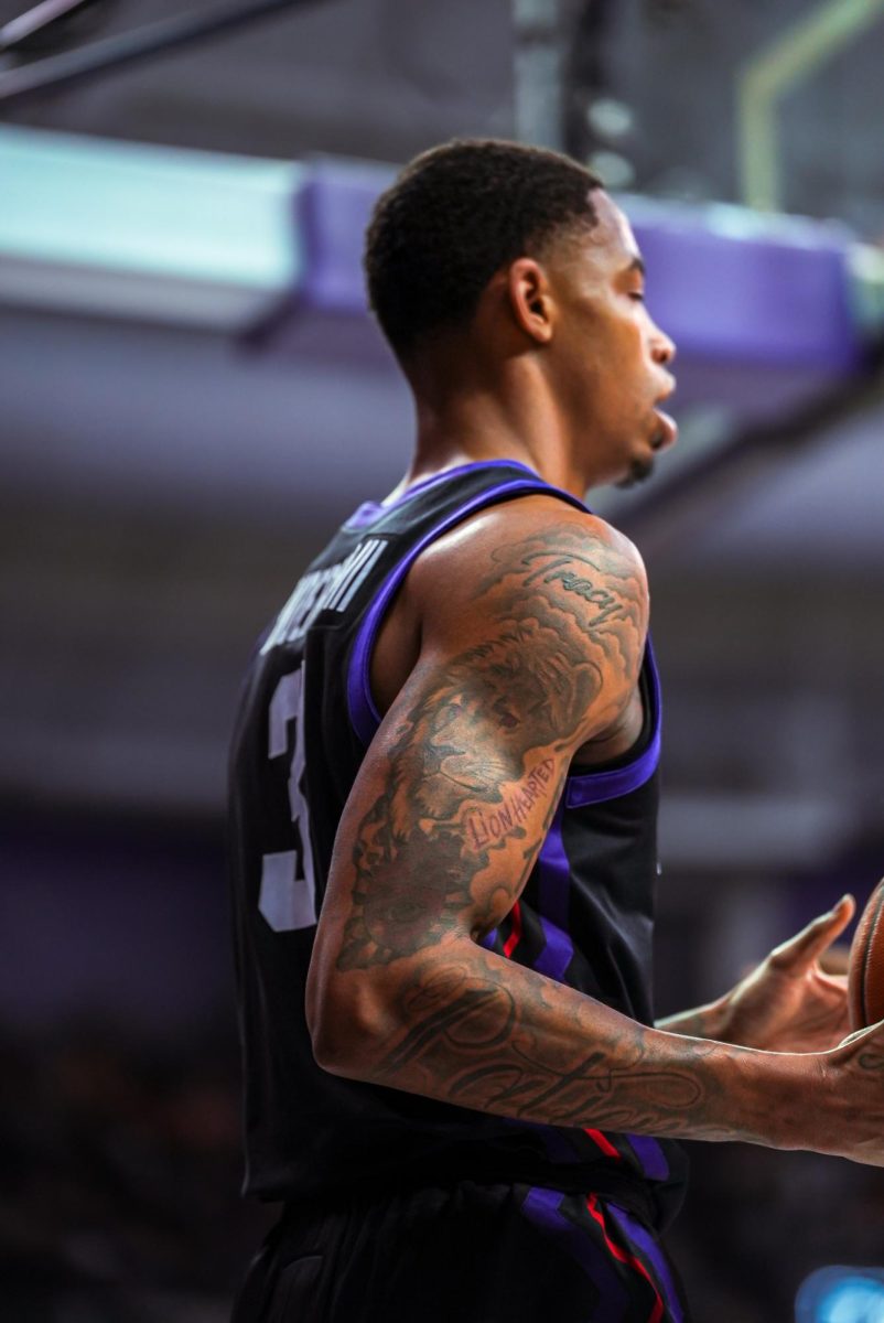 NCAA college basketball game vs Iowa, Saturday, Jan. 20, 2024, in Fort Worth, Texas.