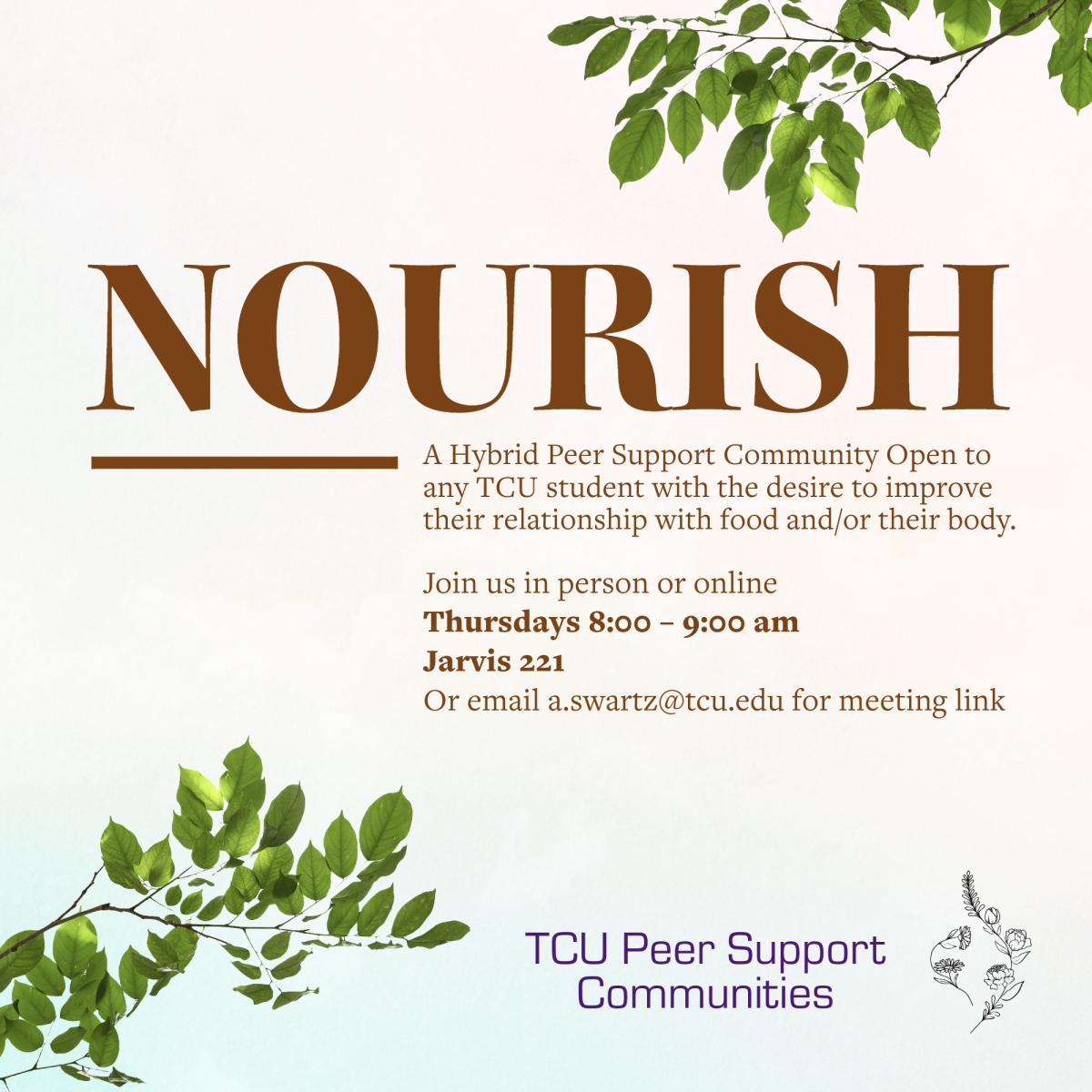 Information regarding Nourish support group