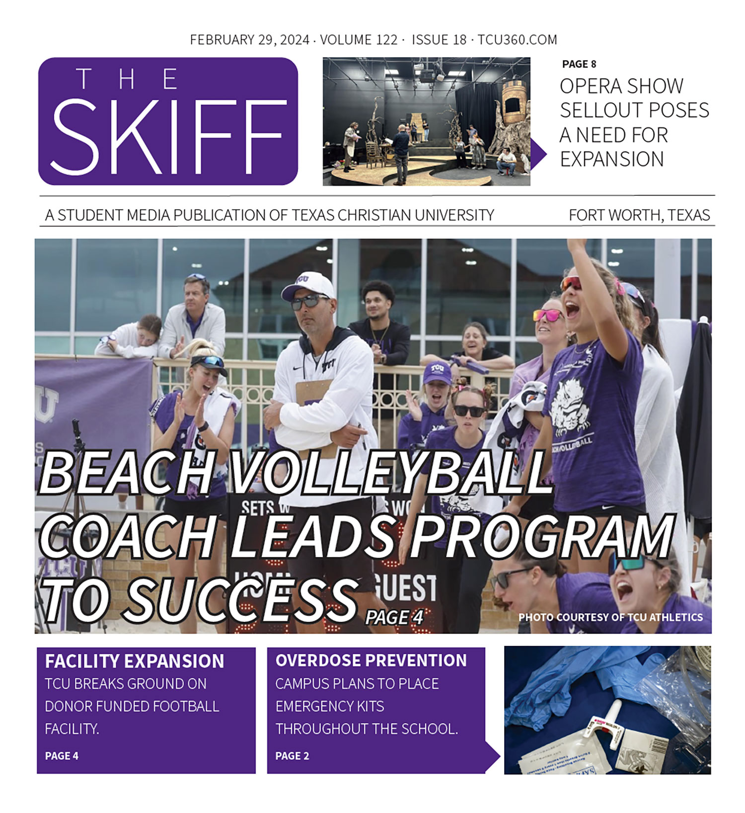 The Skiff Coach leads beach volleyball to success TCU 360