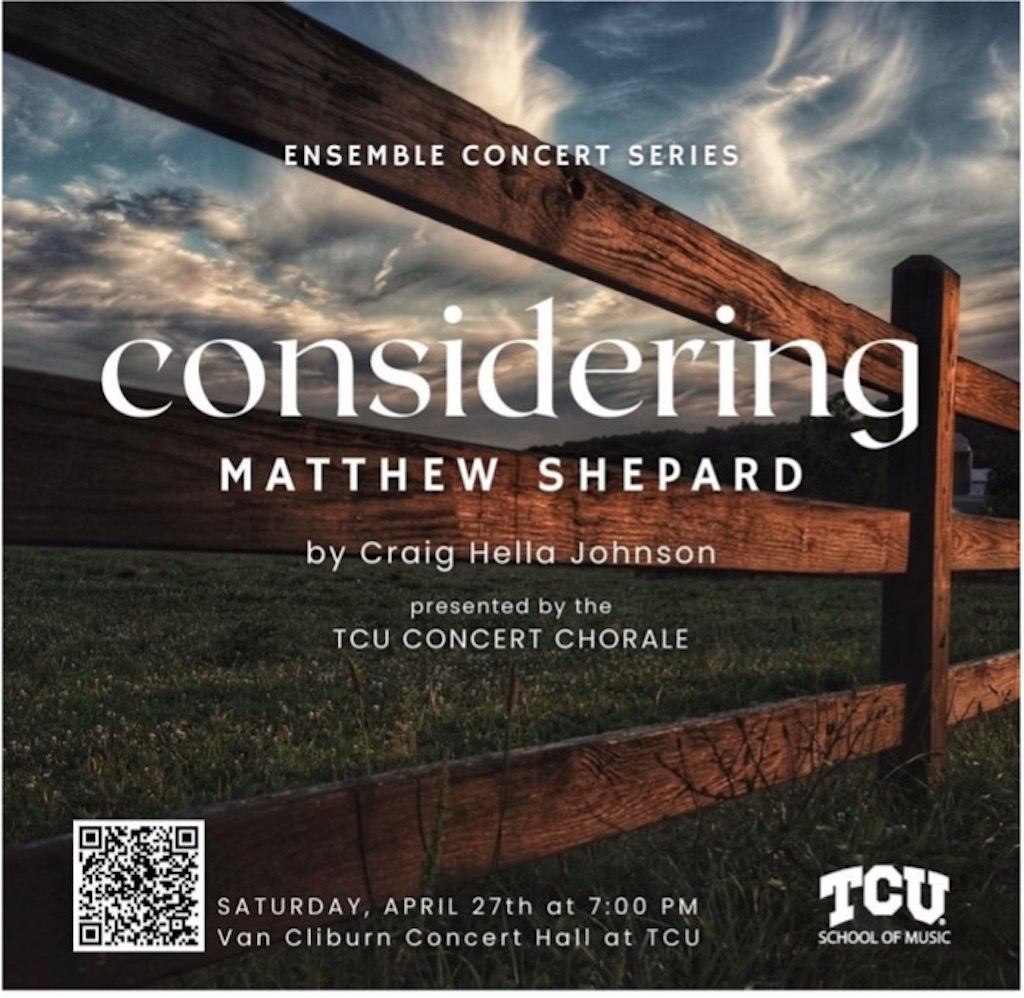 Promotional graphic for concert. (TCU School of Music)