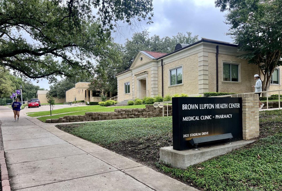 The Brown-Lupton Health Center is located on Stadium Drive.