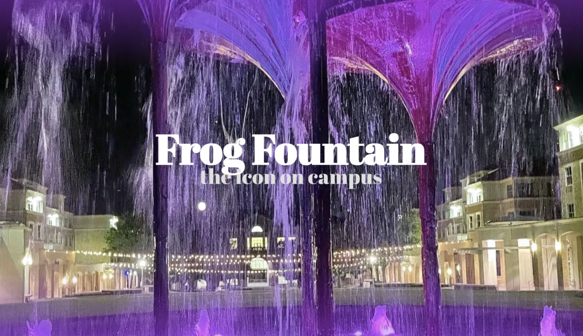 Frog Fountain: the icon on campus