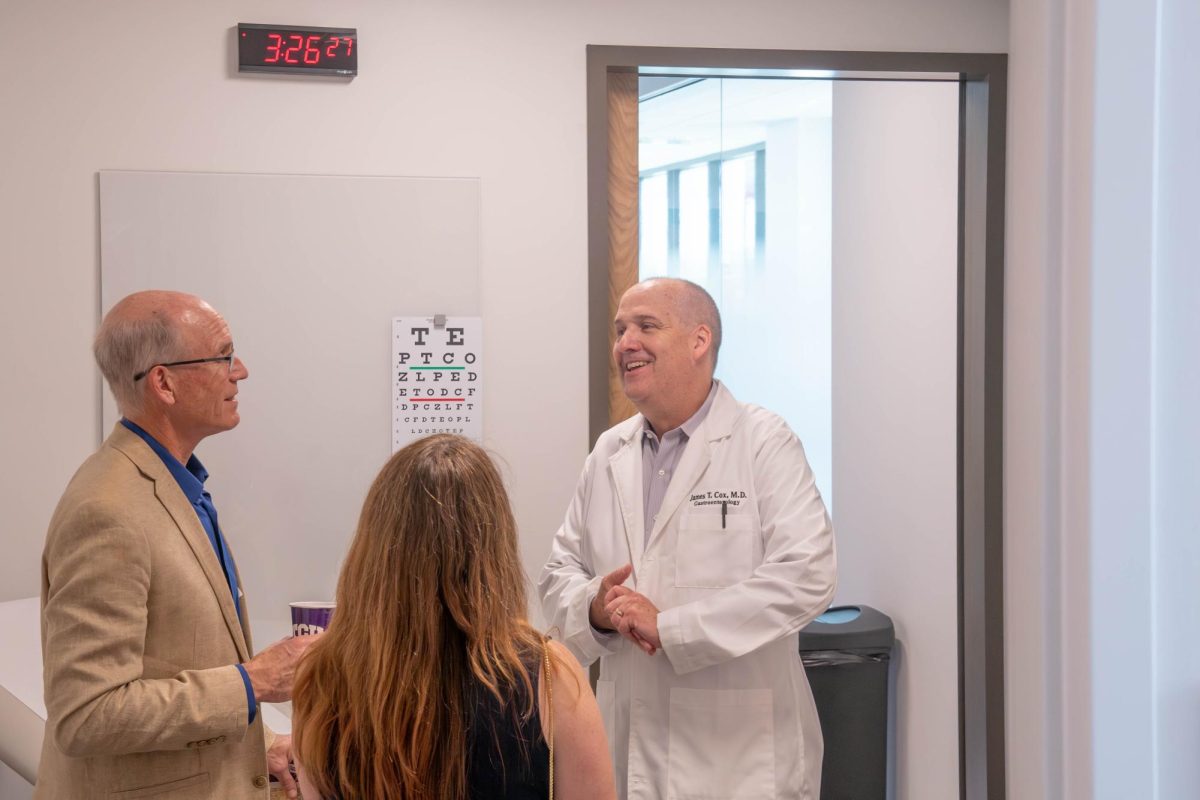 TCU medical staff give a tour of Arnold Hall, Sept. 24, 2024. (TCU 360 Photo by Shane Manson)