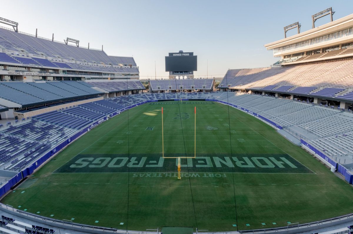 Amon G. Carter during the sunset on Sept. 9, 2024.