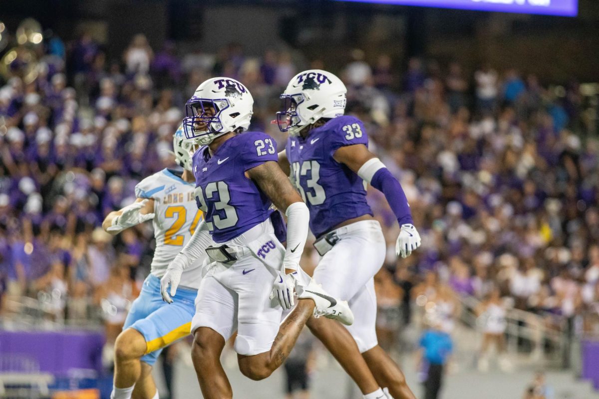 Max Carroll and Richard Toney celebrating a successful stop.