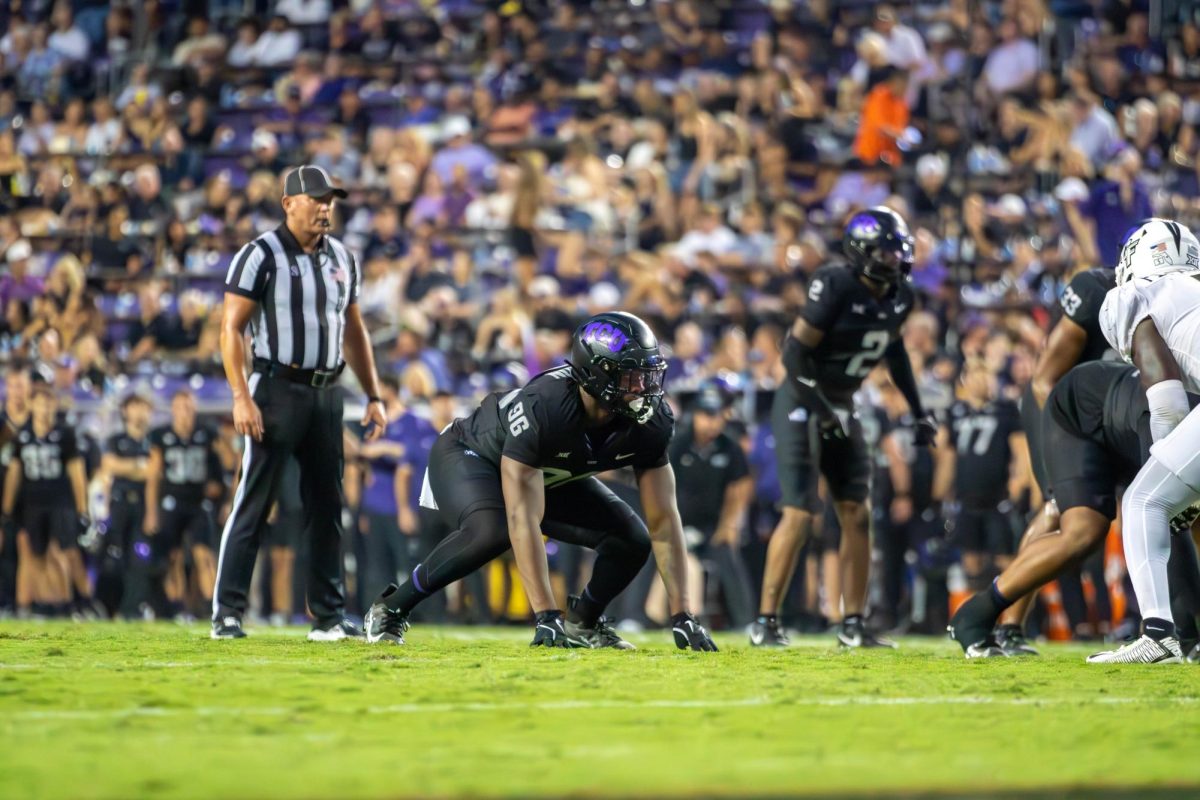 Travis Jackson getting set for a play.