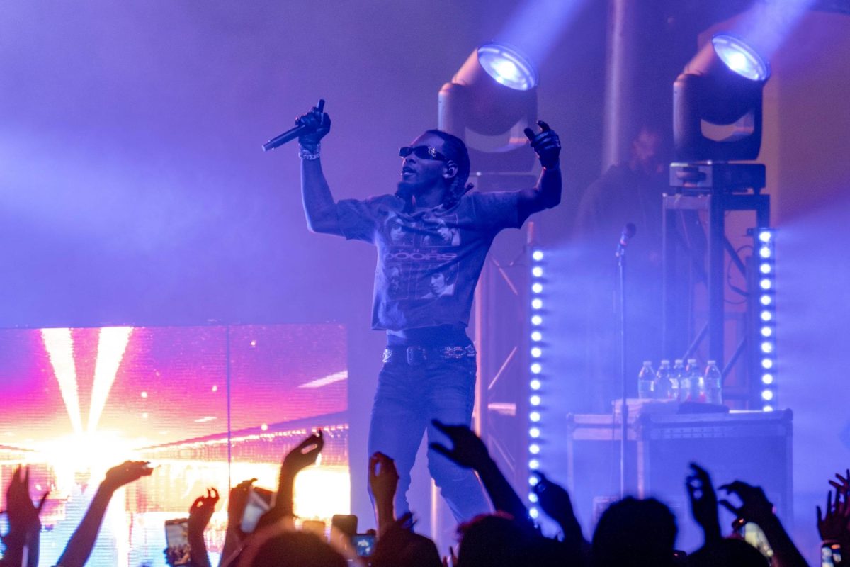 Offset performs a concert at the Kelly Lawn. Sept. 27, 2024. (TCU 360 Photo by Shane Manson)