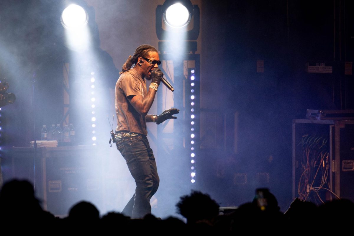 Offset performs a concert at the Kelly Lawn. Sept. 27, 2024. (TCU 360 Photo by Shane Manson)