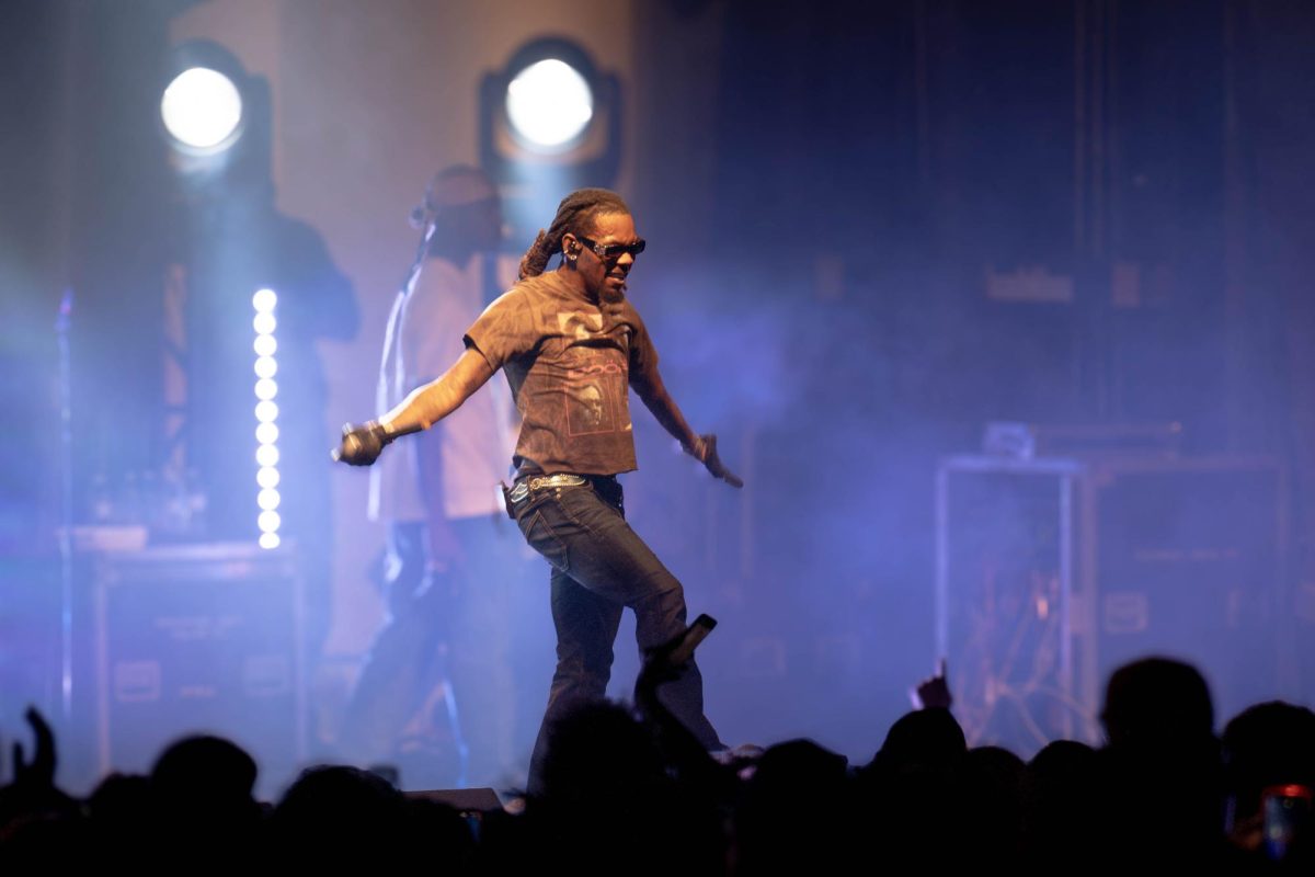 Offset performs a concert on the Kelly Lawn. Sept. 27, 2024. (TCU 360 Photo by Shane Manson)