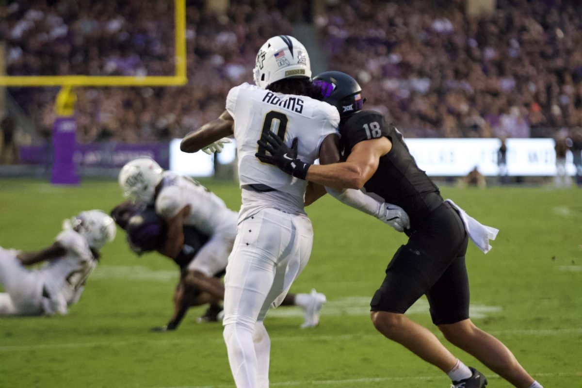 Wide receiver Jack Bech in play against University of Central Florida.