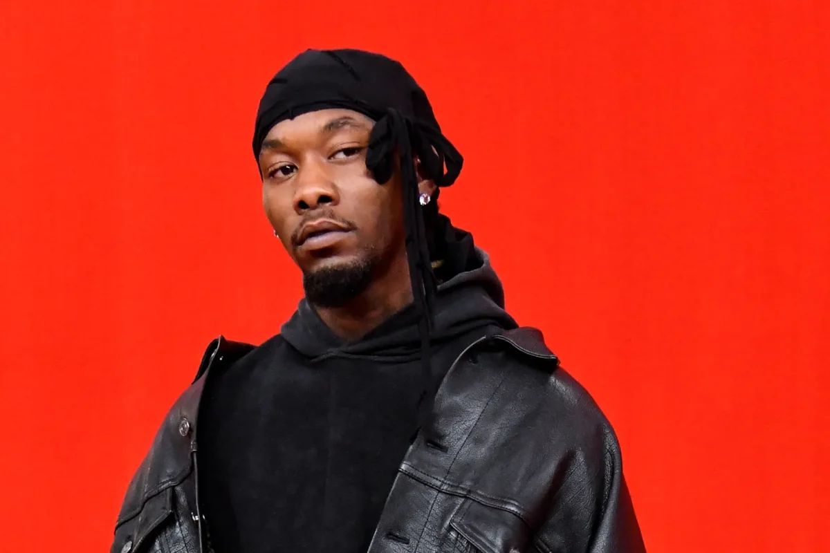 Rapper Offset walks the runway during the Balenciaga Ready to Wear Spring/Summer 2022 fashion show as part of the Paris Fashion Week on October 2, 2021 in Paris, France. Victor VIRGILE/Gamma-Rapho via Getty Images