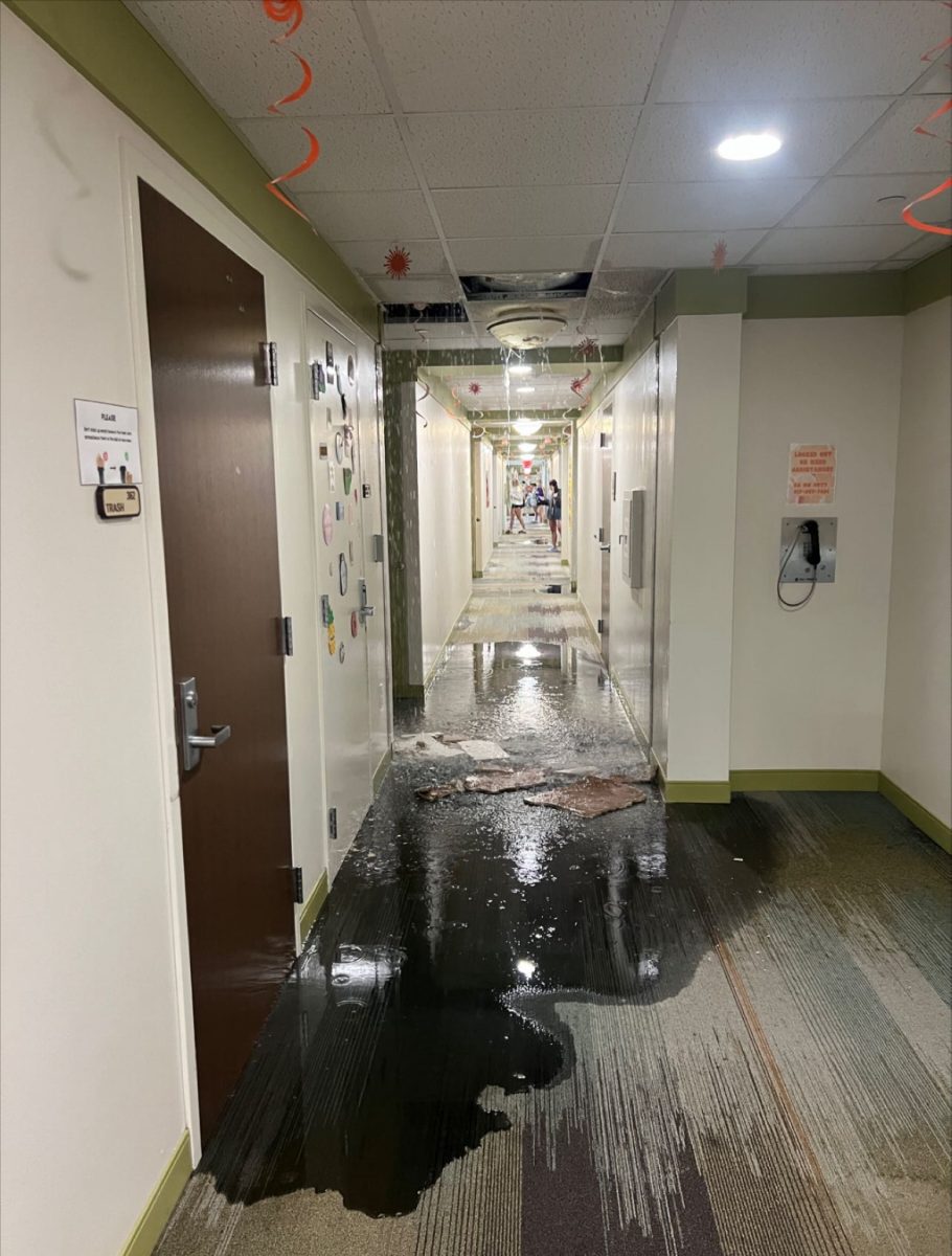 Colby Hall floods, residents evacuated