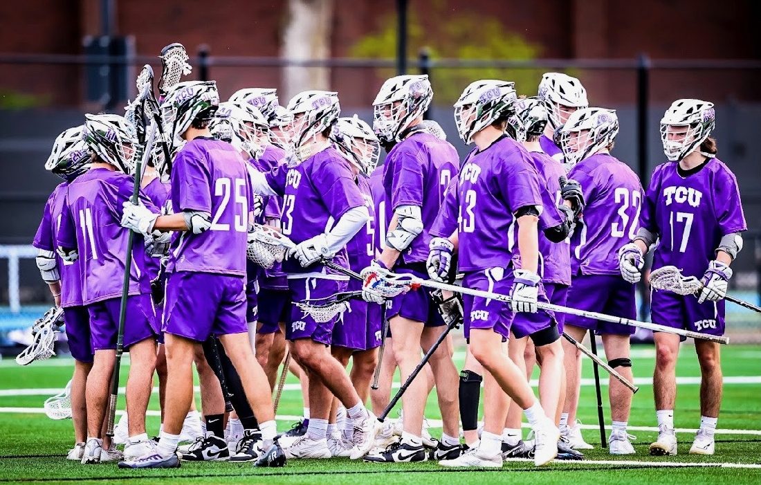 The TCU Men’s Lacrosse team in Oregon, April 2024.