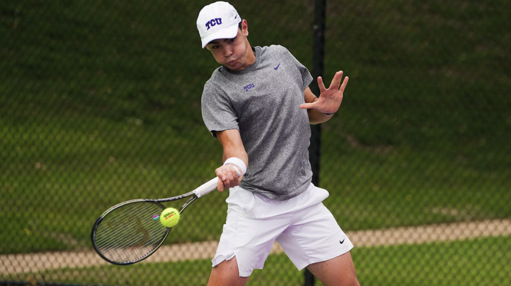 TCU Sophomore Julian Alonso at the Frogs' facility. (Photo courtesy of GoFrogs.com)