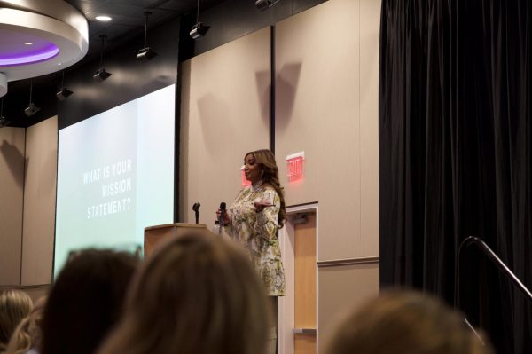 Elise Banks-Lovely is speaking to collegiate women about mental health. (Perrin Gilman/Staff Writer)