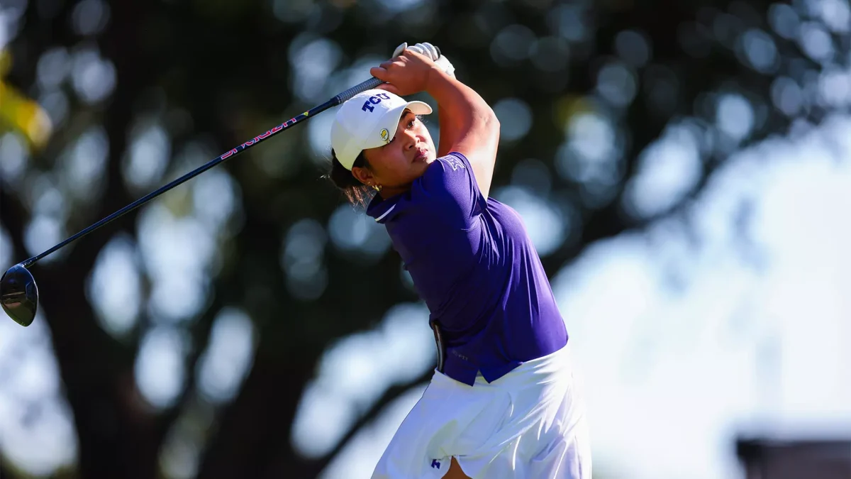 TCU sophomore Kirstin Angosta crowned Big 12 Golfer of the Month. (Photo courtesy of GoFrogs.com)