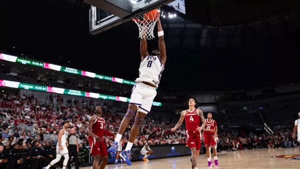 TCU men's basketball in the charity exhibition against Arkansas on Nov. 1, 2024. (Photo courtesy of TCU men's basketball)