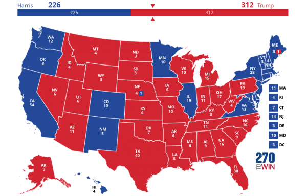 2024 presidential election results (270toWin)