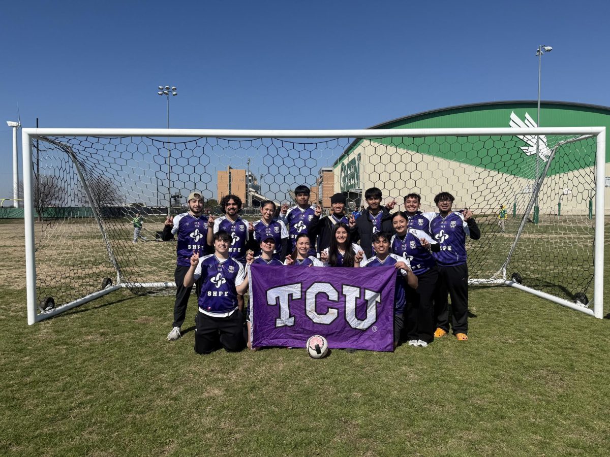 TCU SHPE post-tournament, Feb. 22, 2025. (Photo courtesy of SHPE)