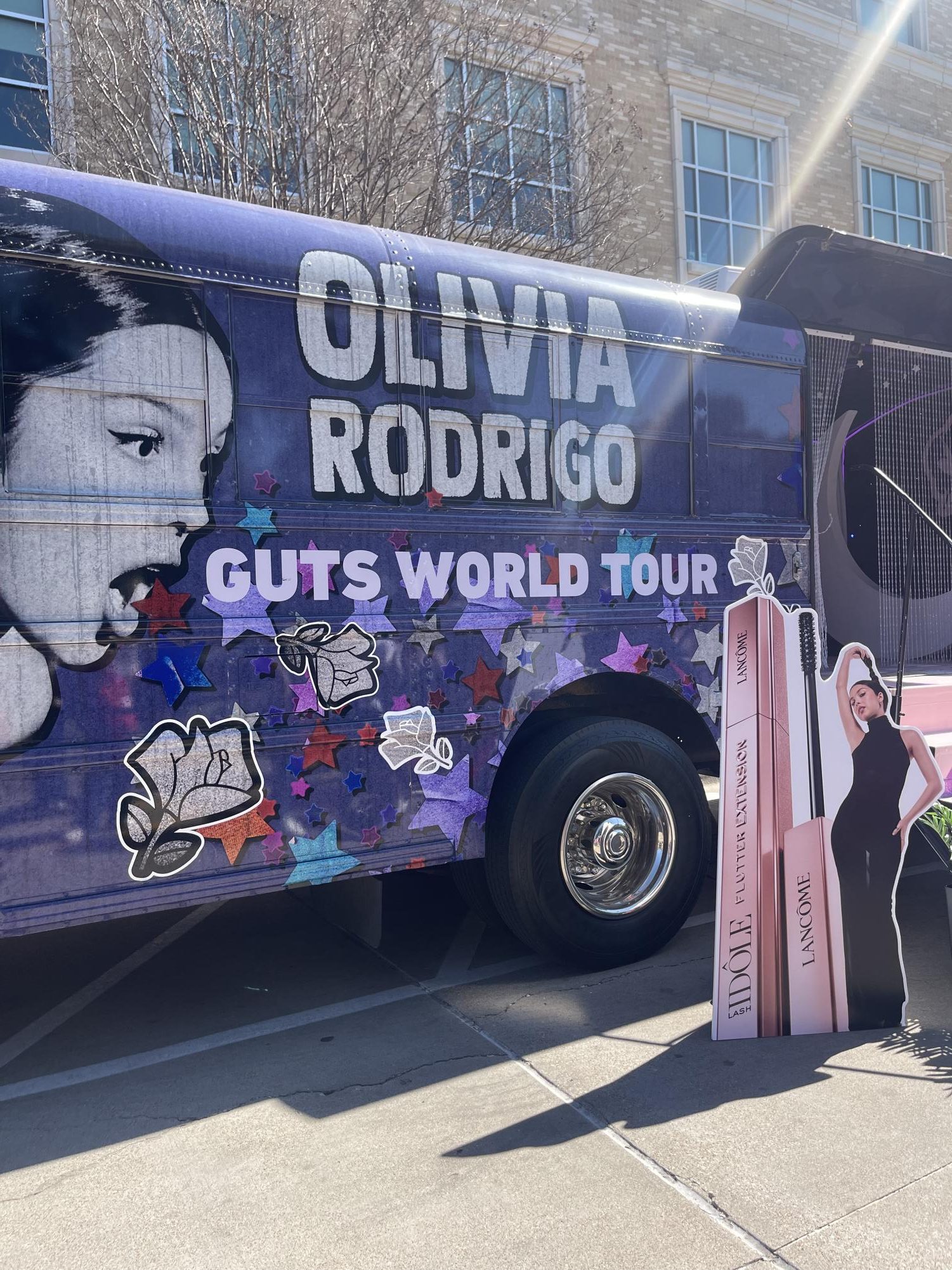 Lancôme's Tour Bus Experience, featuring Olivia Rodrigo, stopped at TCU to hand out free cosmetics and engage with students, aiming to revitalize the brand's image among Generation Z.
